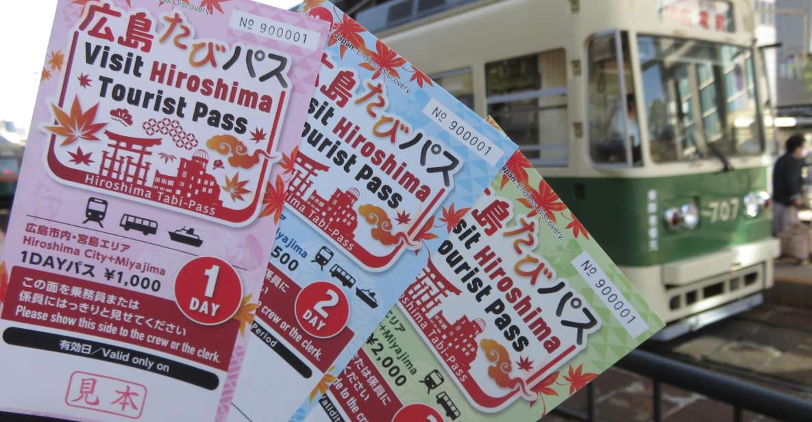 Hiroshima:Visit Tourist Pass(1, 2, 3day and 3day Middlearea) - Participant Information and Options