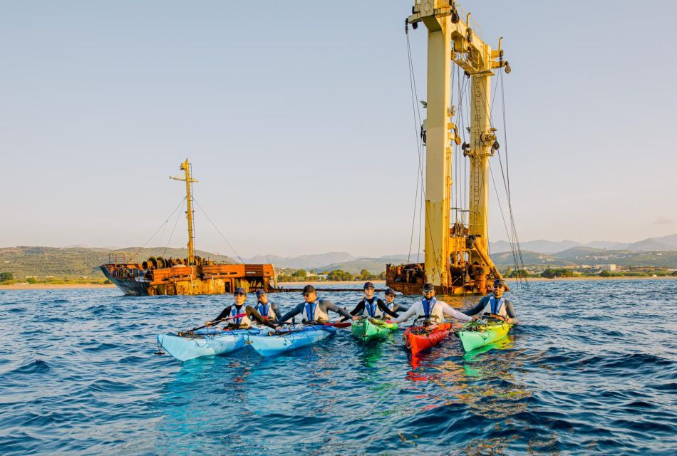Kissamos: Sunset Kayak Tour to Shipwreck & Exclusive Beach - Itinerary
