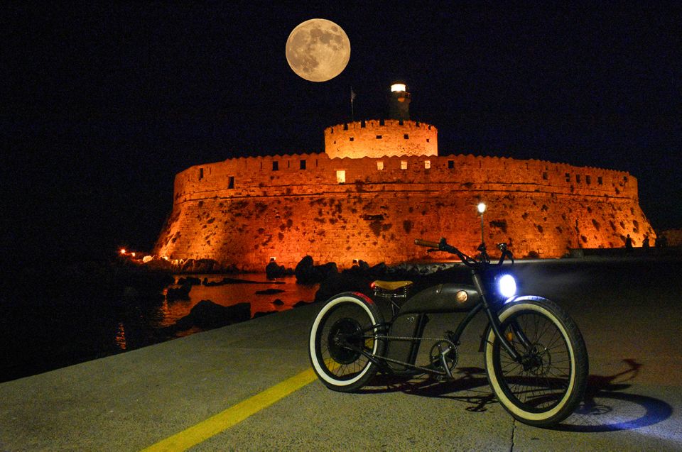 Night Rhodes: Old Town Gastro E-Bike Tour With Drink & Meze - Itinerary Highlights