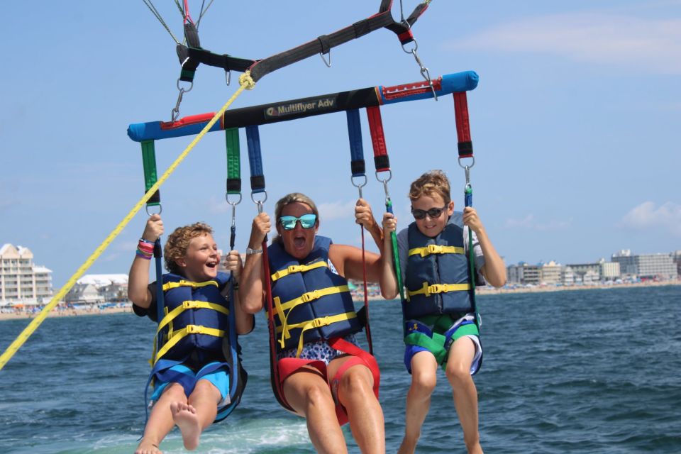 Ocean City: Atlantic Coastline Parasailing Adventure - Inclusions and Options