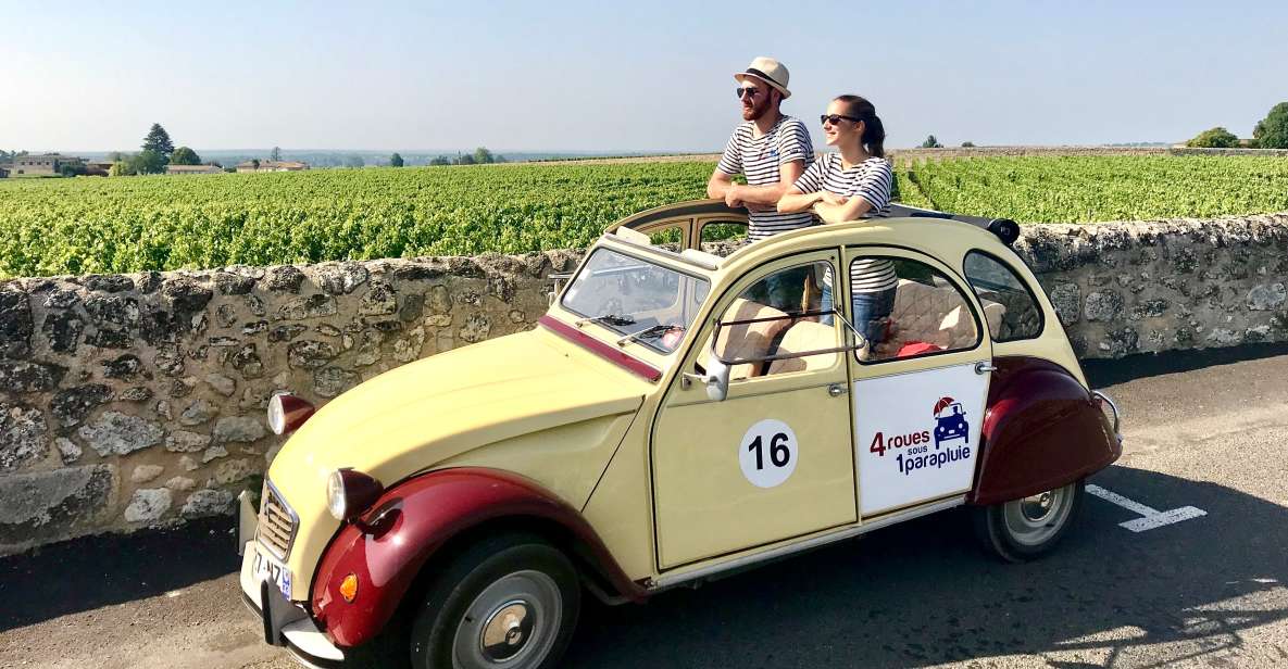 Saint-Émilion : Citroën 2CV Private 1 Day Wine Tour - Booking Flexibility and Language Options