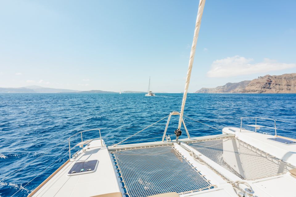 Santorini: Luxury Catamaran Day Trip With Meal and Open Bar - Experience Highlights