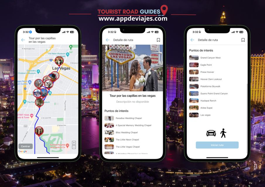 App Self-Guided Road Routes Las Vegas - Audio Guide Features