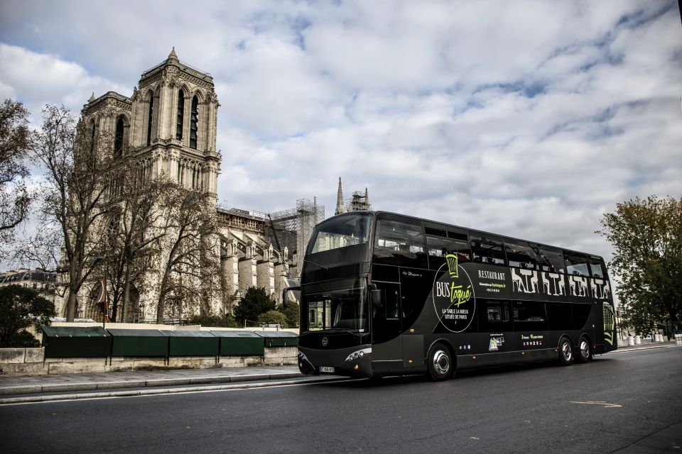 Champs Elysées Bus Toqué Lunch With a Glass of Champagne - Inclusions