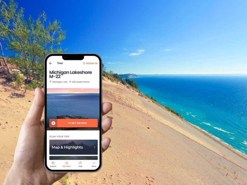 Michigan Lakeshore, M-22: Self-Guided Audio Driving Tour - Tour Inclusions and Booking