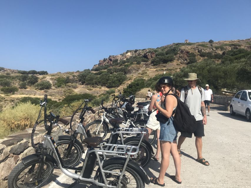 Milos: Half Day Electric Bike Tour With Sarakiniko Beach - Tour Description