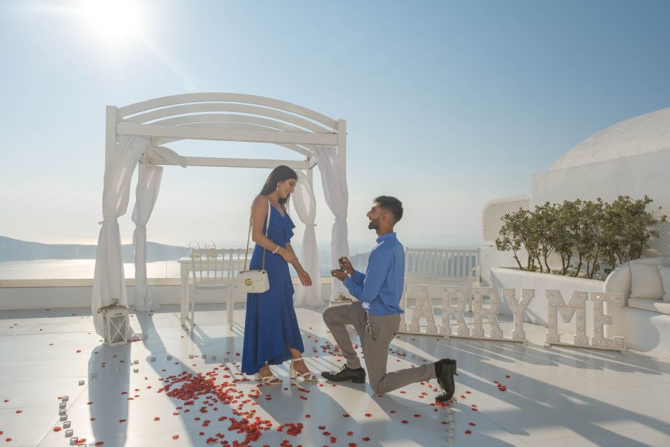 Proposal Photoshoot Santorini - Unique Experience Offered