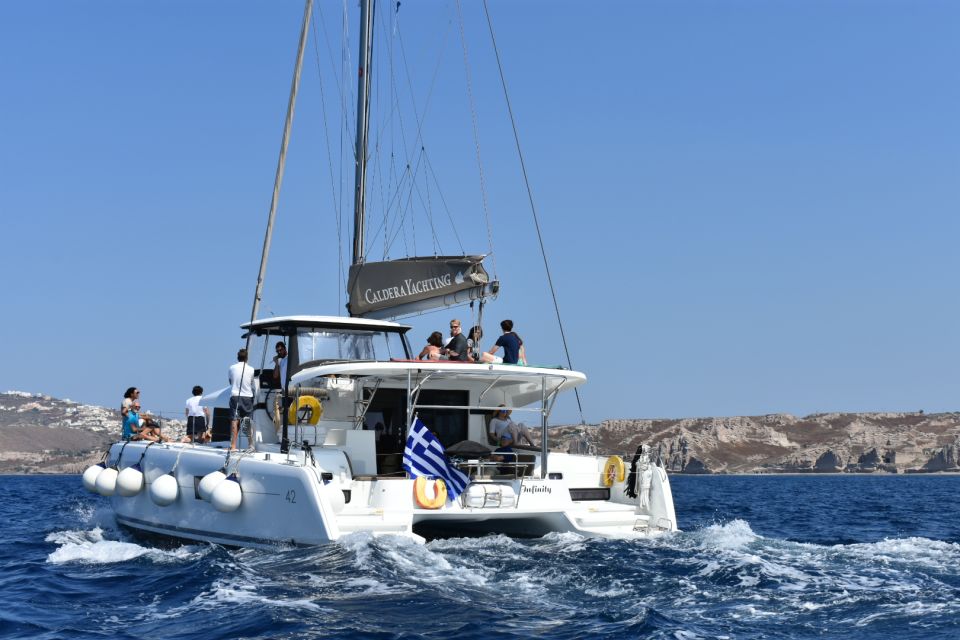 Santorini: All-Inclusive Private Luxury Catamaran Cruise - Inclusions