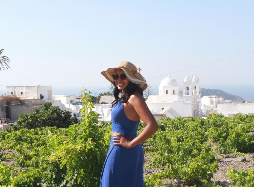 Santorini Hidden Gems Private Tour With Wine Experience - Tour Duration and Language