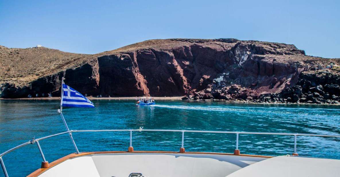 Santorini: Motor Yacht Day Cruise With 5-Course Lunch - Inclusions