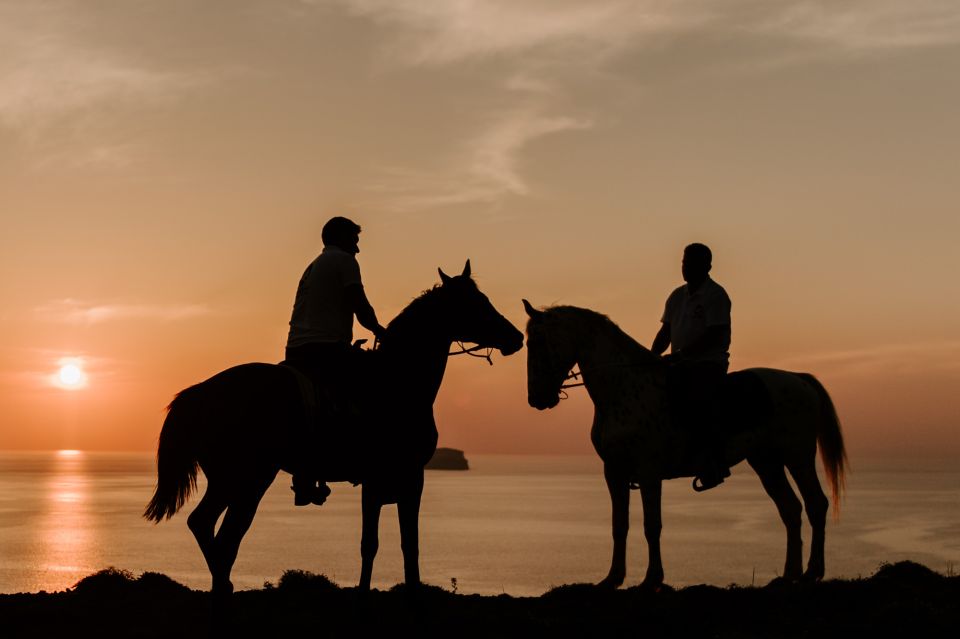 Santorini:Horse Riding Experience at Sunset on the Caldera - Description and Inclusions