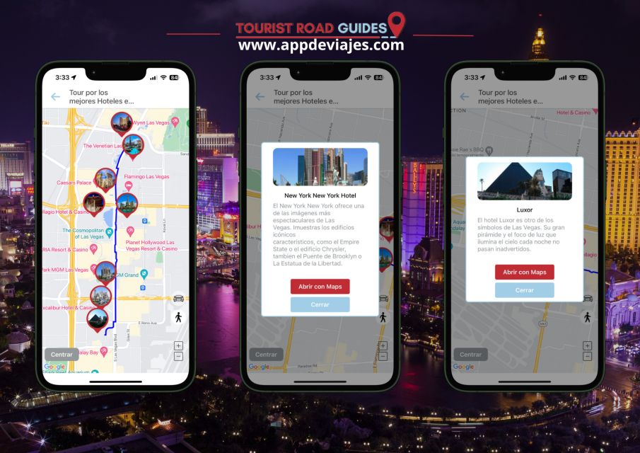 App Self-Guided Road Routes Las Vegas - Additional Destinations