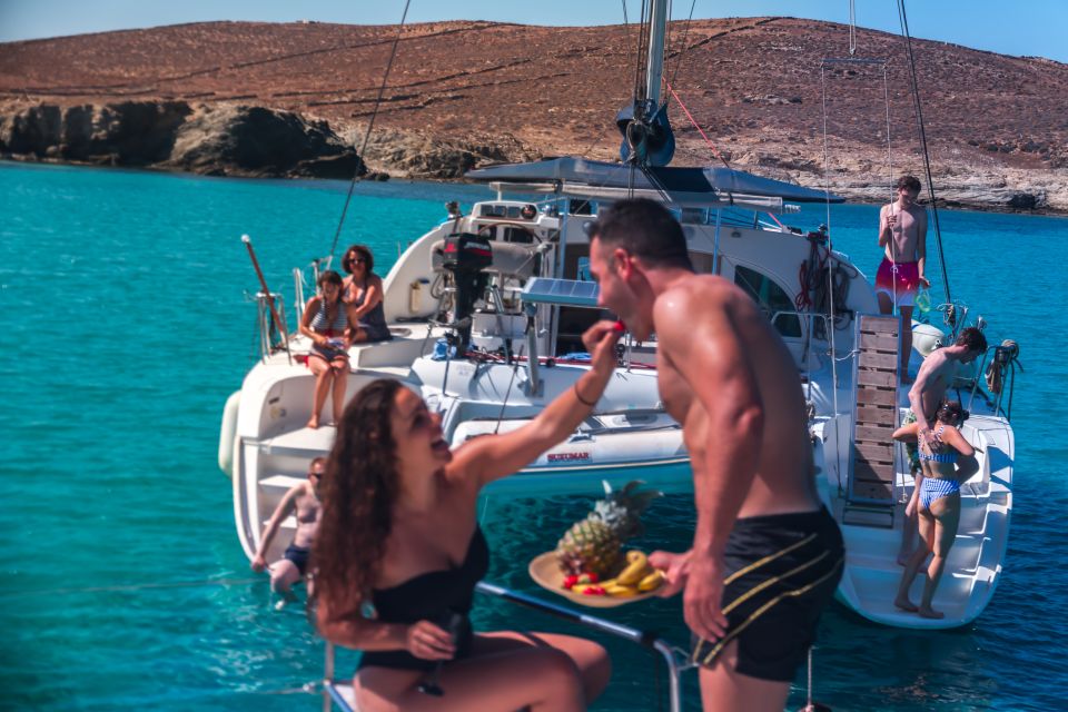 Mykonos: Private Catamaran Cruise W/ Food, Drinks & Transfer - Highlights and Inclusions