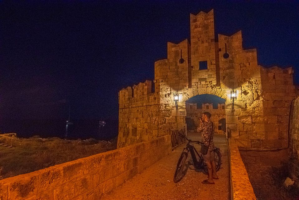 Night Rhodes: Old Town Gastro E-Bike Tour With Drink & Meze - Directions