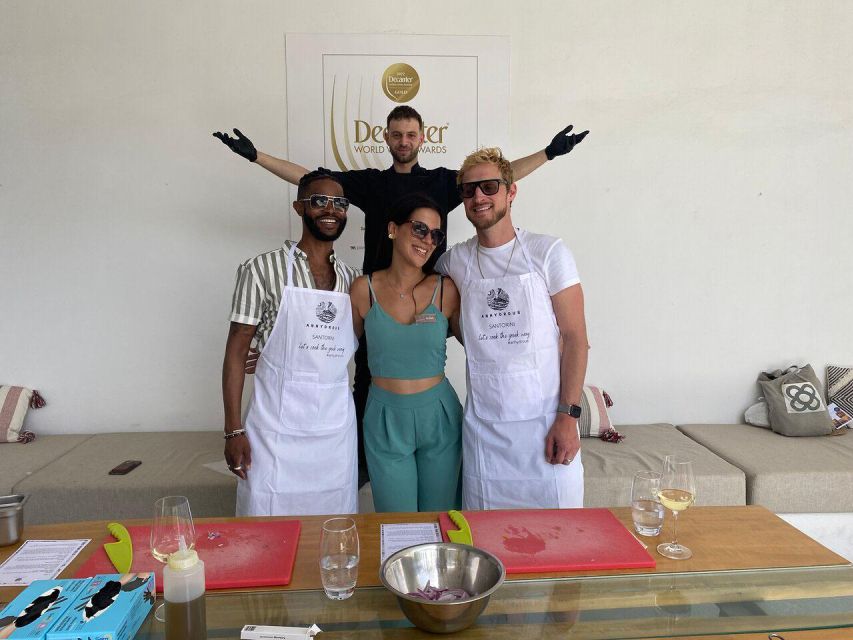 Santorini: Private Cooking Class and Wine Tasting Tour - Cooking Class With Chef