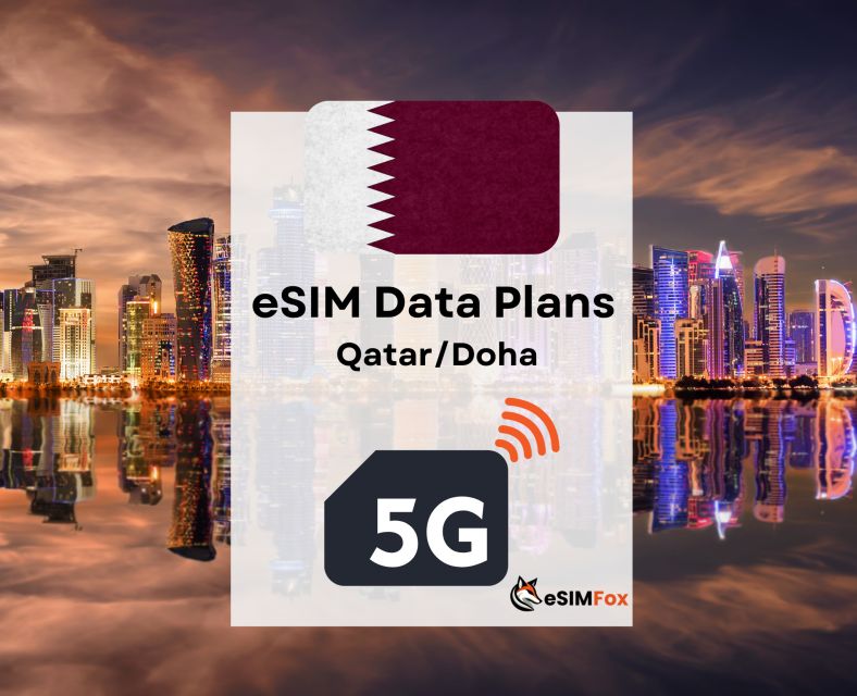 Doha : Esim Internet Data Plan Qatar High-Speed With VPN - Secure and Encrypted Connection