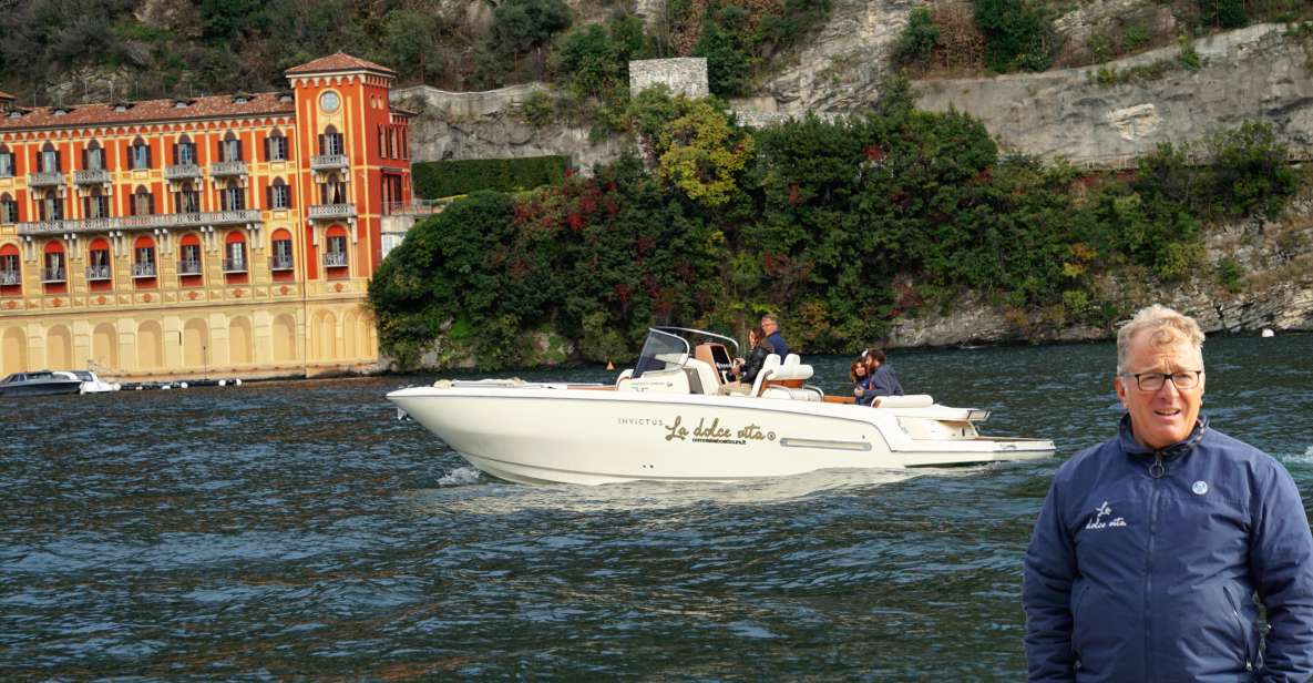 Lake Como: Dreamer Private Tour 1 Hour Invictus Boat - Booking Information