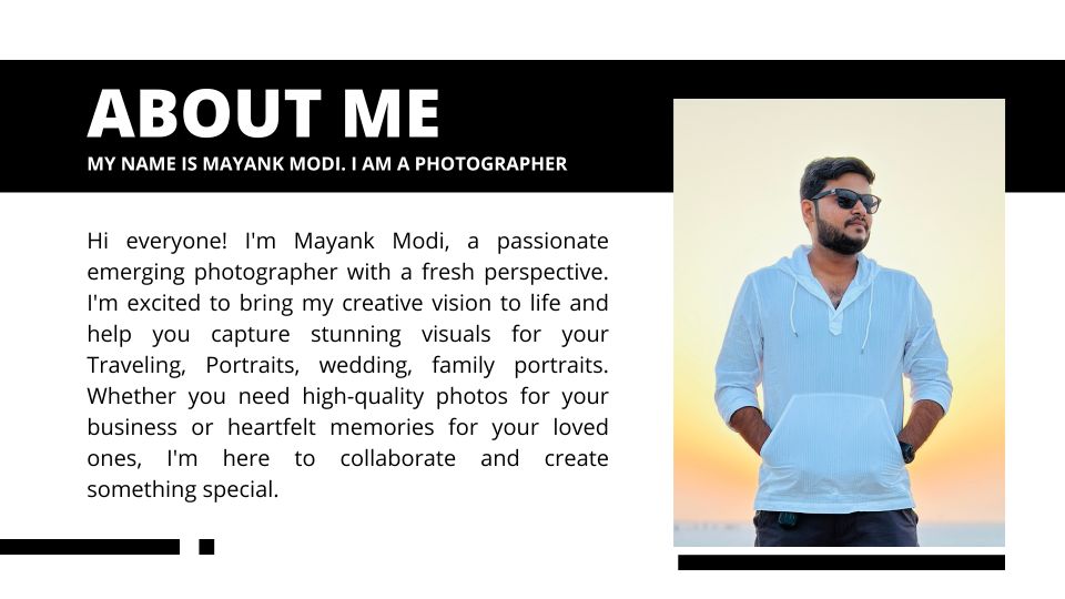 Professional Photoshoot With Mayank Modi - Inclusions and Additional Options