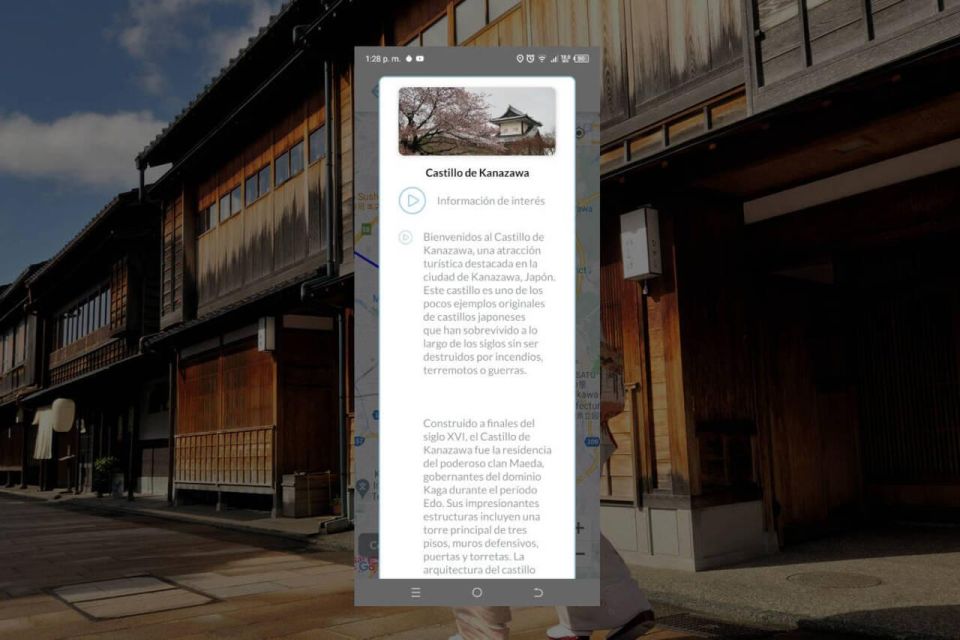 Kanazawa Self-Guided Tour App With Multi-Language Audioguide - Background Information