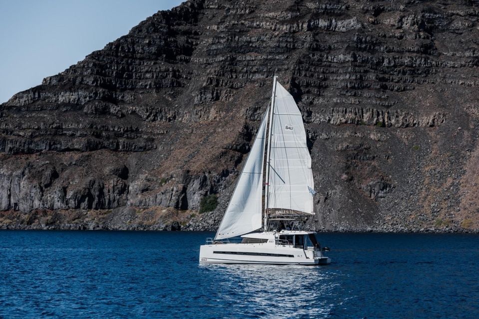 Santorini Catamaran Daytime Coastal Cruise - Directions