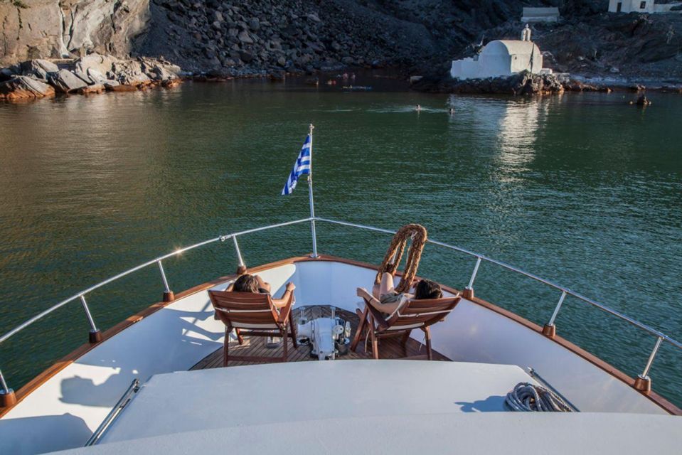 Santorini: Motor Yacht Day Cruise With 5-Course Lunch - Price and Duration