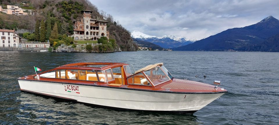 Boat Tour From Menaggio by Classic Venetian Limousine - Key Points