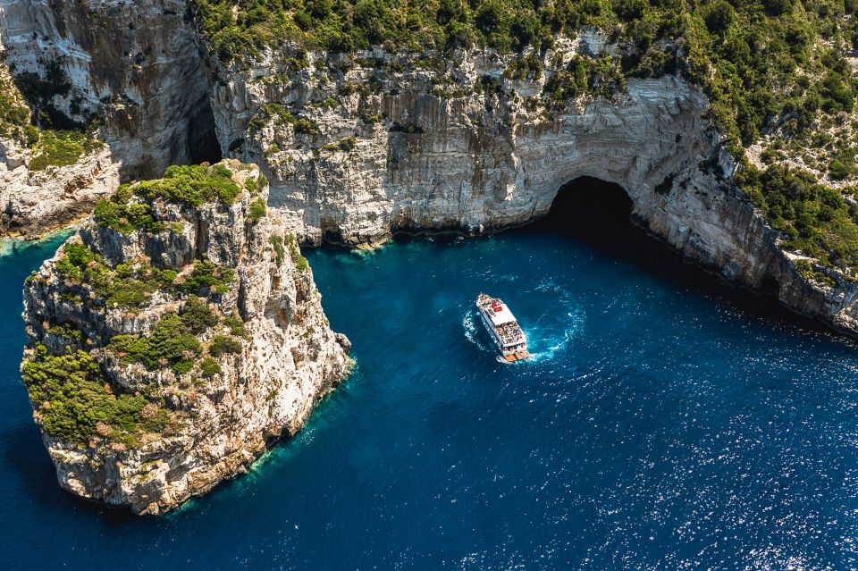 From Corfu: Day Cruise to Paxos, Antipaxos, & the Blue Caves - Key Points