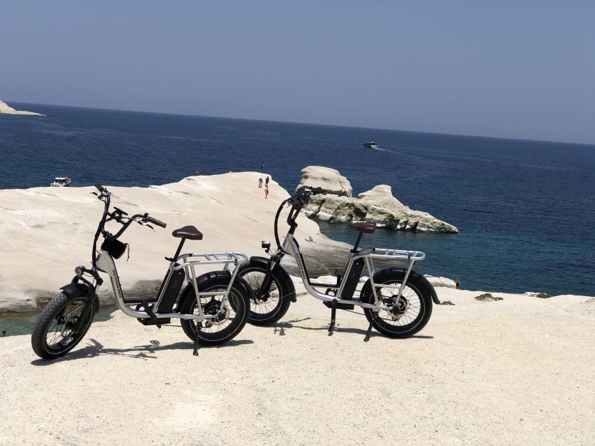 Milos: Half Day Electric Bike Tour With Sarakiniko Beach - Key Points