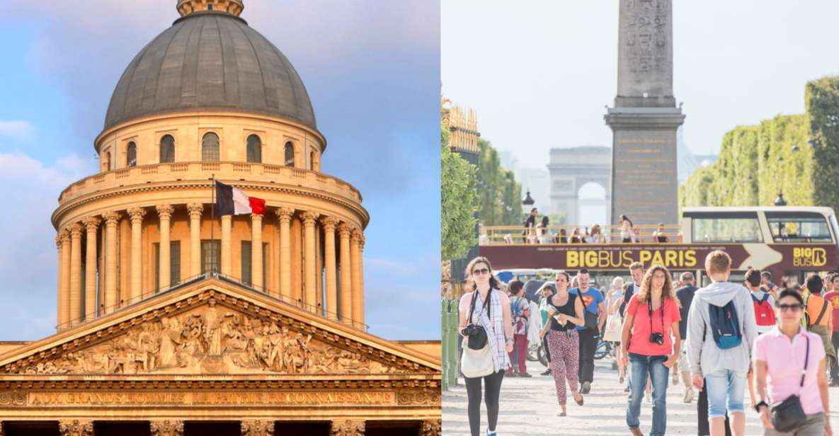 PARIS: Big Bus Hop-On Hop-Off Tour and Pantheon Entrance - Key Points