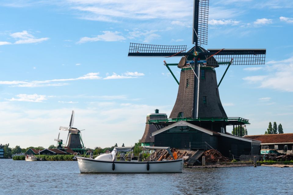 Zaanse Schans Windmills: Private Cruise With Food and Drinks - Key Points