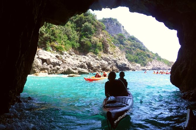 Amalfi Coast Kayak Tour Along Arches, Beaches and Sea Caves - Tour Highlights