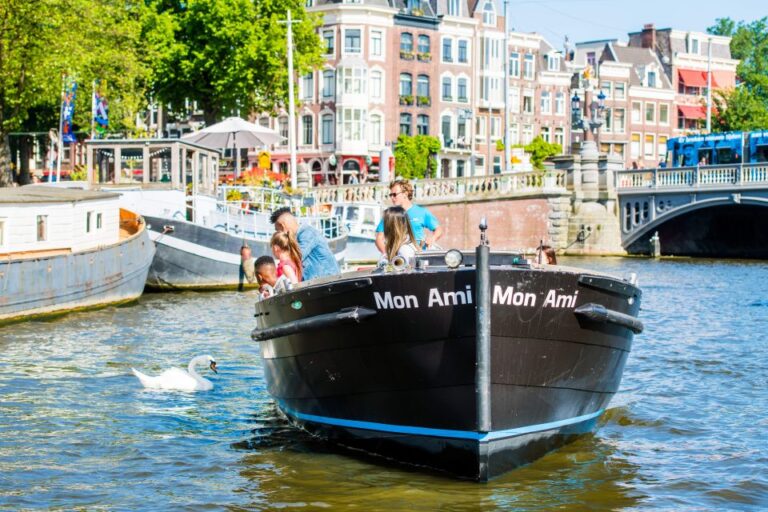 Amsterdam: Open Boat Canal Cruise With Local Guide