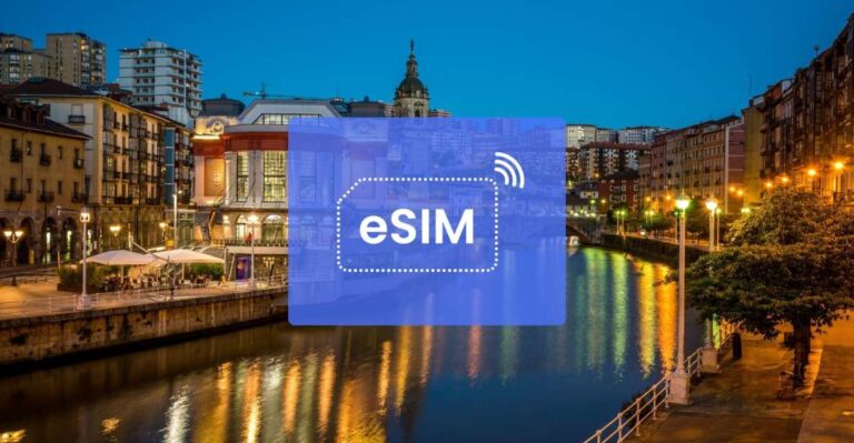 Bilbao: Spain/ Europe Esim Roaming Mobile Data Plan