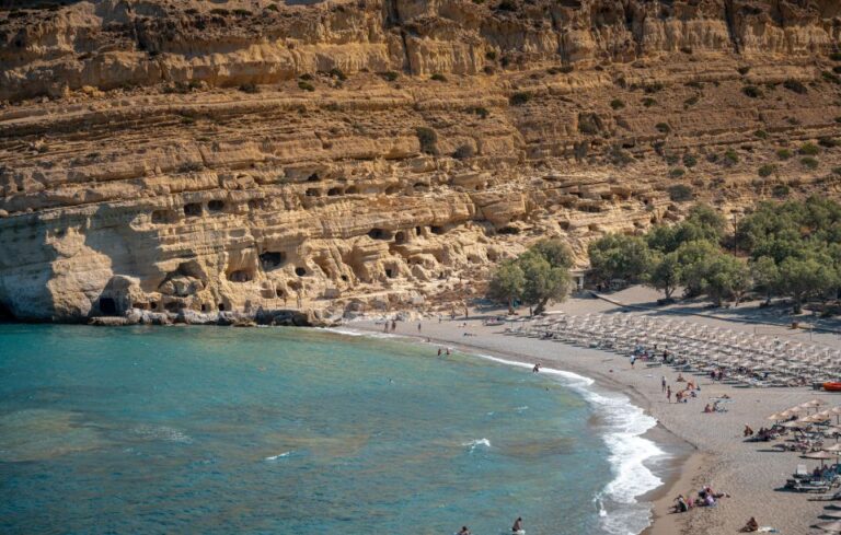 Crete: Matala Hippie Beach