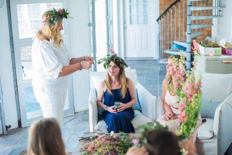 Dried Flower Arranging Bachelorette Party