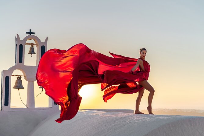 Flying Dress Photoshoot in Santorini by Flying Dress - Customer Experiences