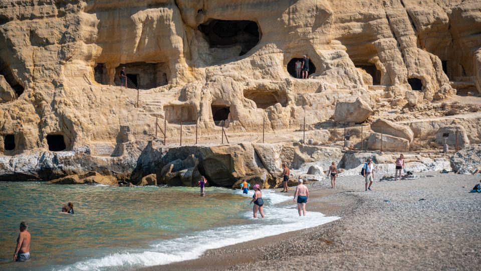 From Heraklion: Day Trip to Matala Hippie Beach and Caves - Trip Details