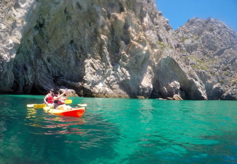 From Lisbon: Arrabida Park Small Group Kayak Tour