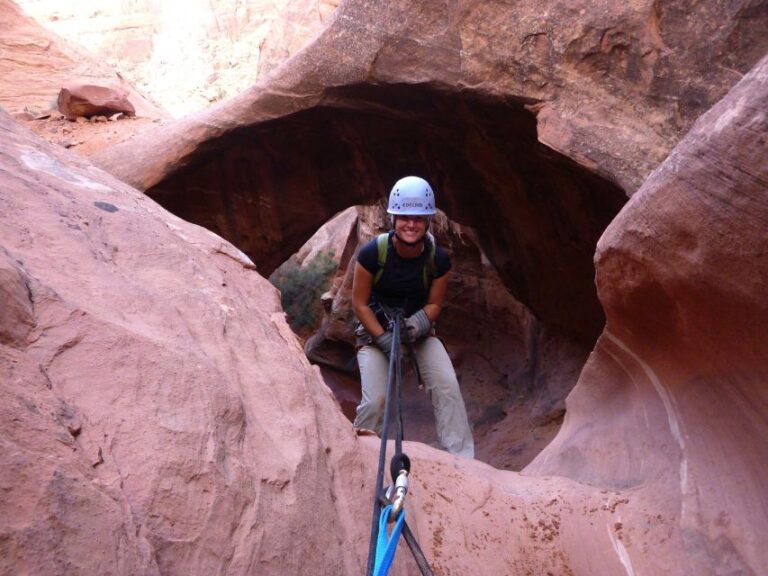 From Moab: Rock of Ages Moderate Rappelling Obstacle Course