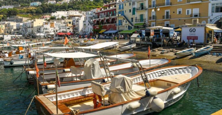 From Naples: Capri & Blue Grotto by Boat and Anacapri