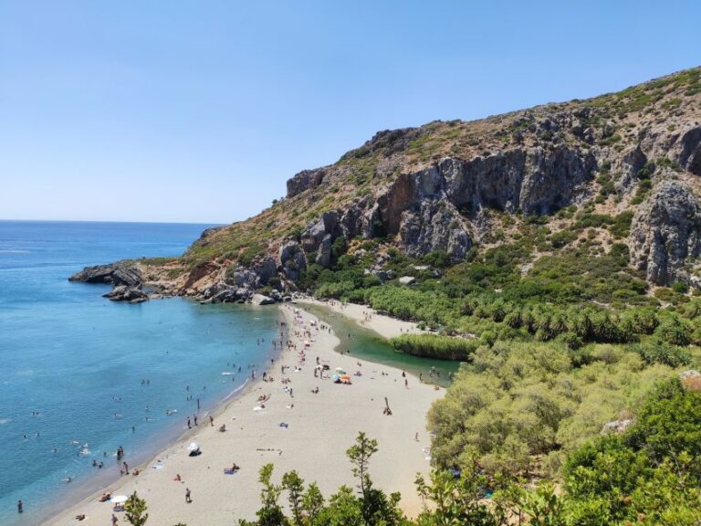 Georgioupolis: Preveli Palm Beach Day Trip by Bus and Boat