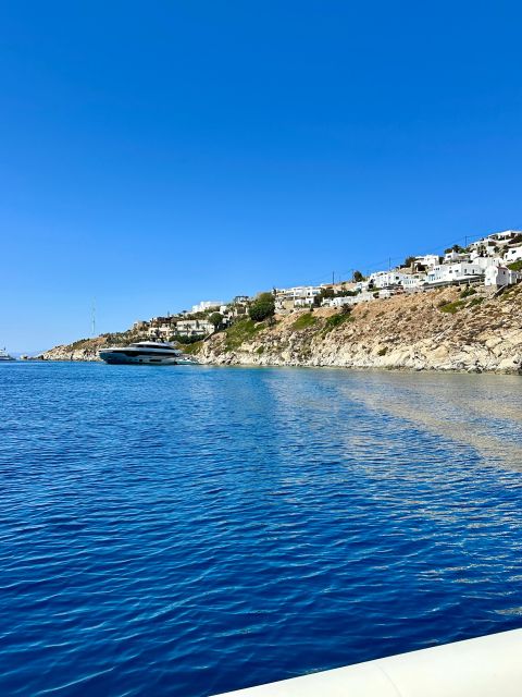 Mykonos: Antique Boat Half-Day Cruise at the South Coast