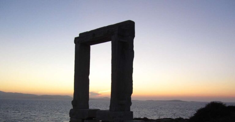 Naxos Castle Walking Tour and Sunset at the Portara