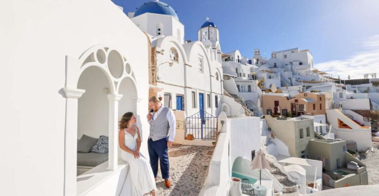 Private Santorini Wedding Photoshoot