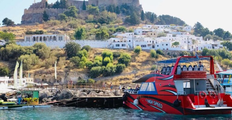 Rhodes Town: High-Speed Boat Trip to Lindos