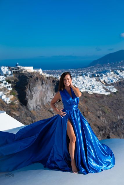 Santorini: Flying Dress Photoshoot