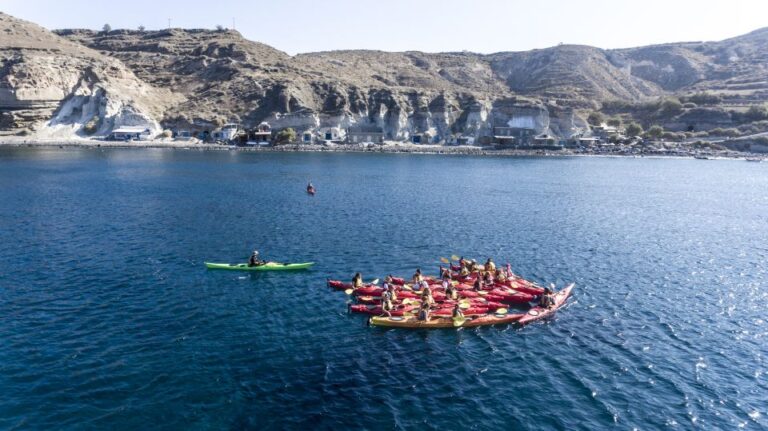 Santorini: Sea Kayaking With Light Lunch