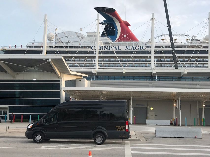 Shuttle Miami Airport/Hotel to Miami Port or Hotel 14pax - Driver Information