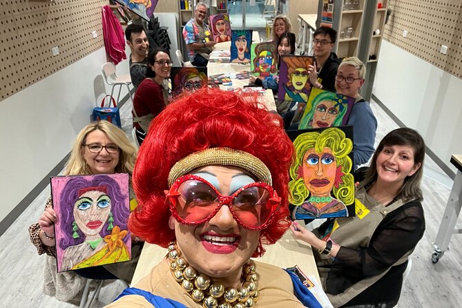 2 Hour Drink and Draw With a Drag Queen Workshop - What to Expect Schedule