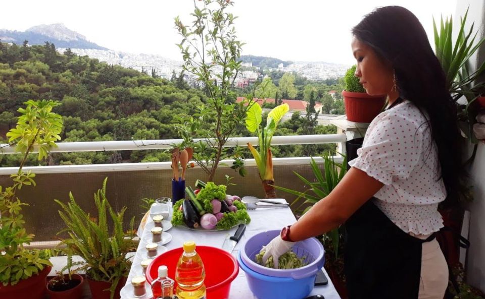 Athens: Greek Cooking Class Overlooking the Acropolis - Host and Language